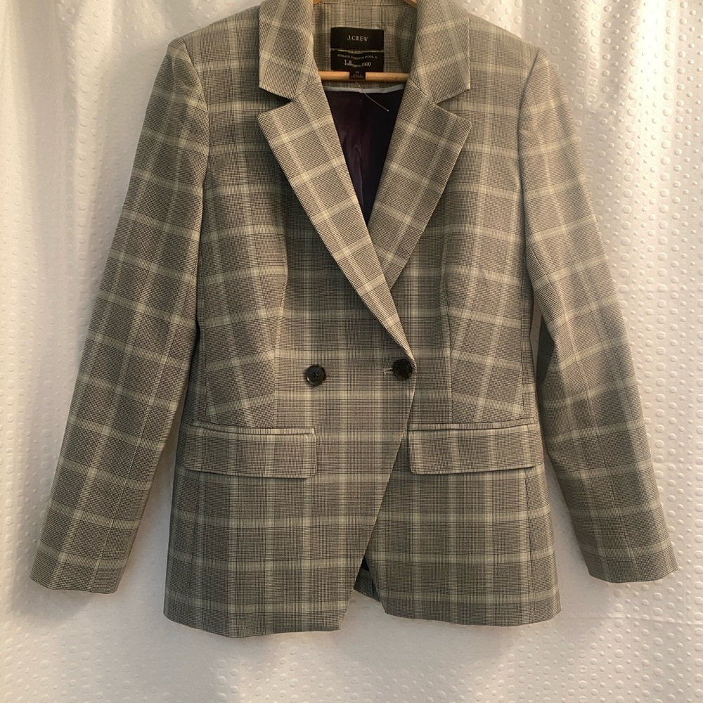 New, never worn- J.Crew Black and White Houndstooth Blazer